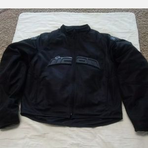 Icon Stealth Hooligan Men's M Motorcycle Riding Racing Jacket With Armour Liner